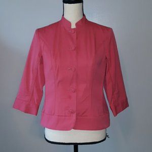 Coldwater Creek carved hem canvas jacket